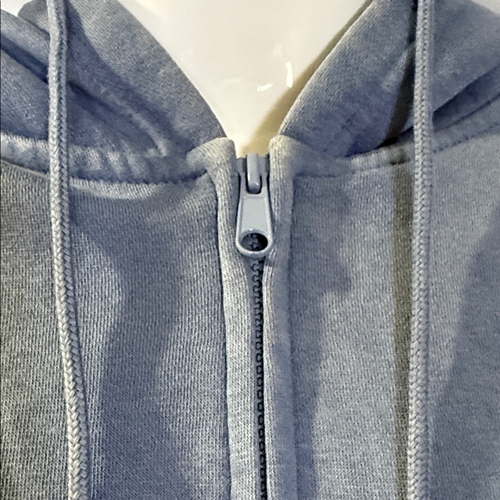 Disney Dusty Blue Stitch Patch Zip-Up Teddy Jacket - Picture 7 of 10